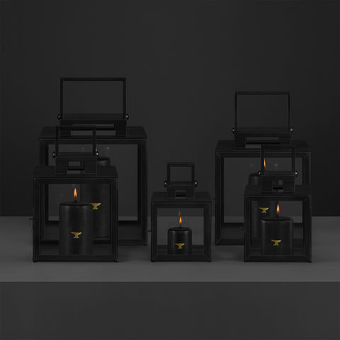 Set de 5 Linternillas Kalen en Hojalata Cobrizada