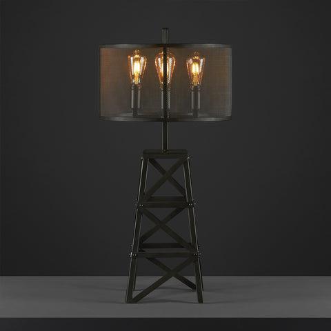 Lampara de Mesa Torre 4 Luces