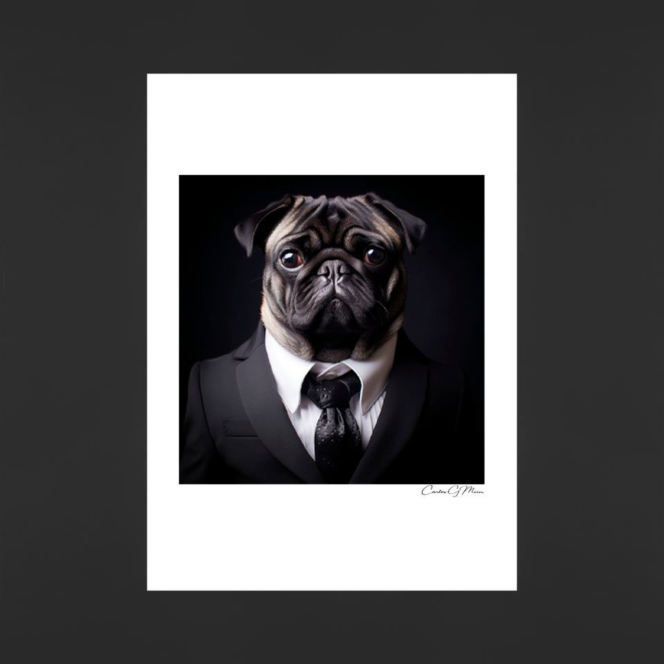 Pug in Suit