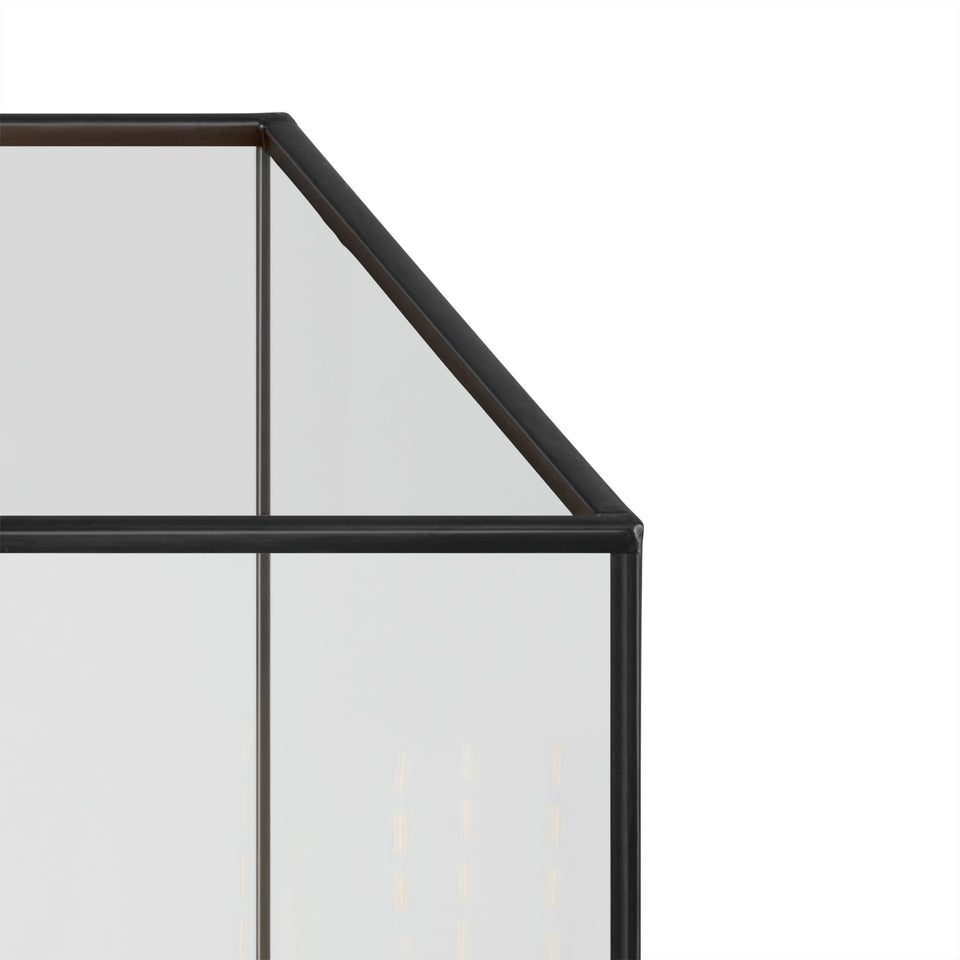 Lámpara de Mesa Americana de 4 Luces Pantalla Vidrio Claro - Casa-Armida-Store