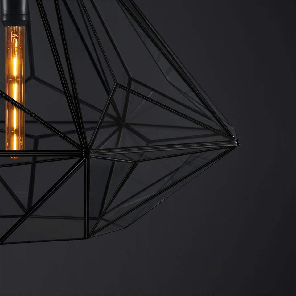 Lámpara Colgante Antonio Grande en Vidrio Claro