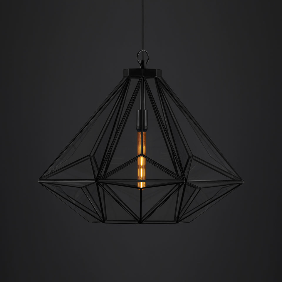 Lámpara Colgante Antonio Grande en Vidrio Claro