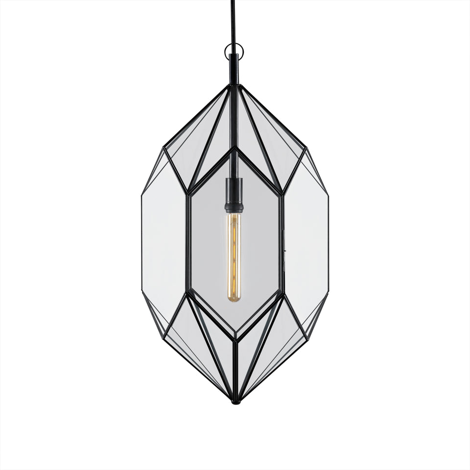 LÁMPARA COLGANTE CUARZO ESPECIAL VC/HC 0.35 MTS DIAM X 0.74 MTS H - Casa-Armida-Store