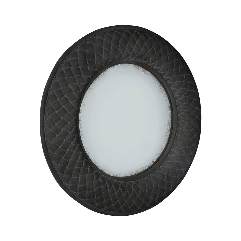 Marco Espejo Tejido Round Frame - Casa-Armida-Store