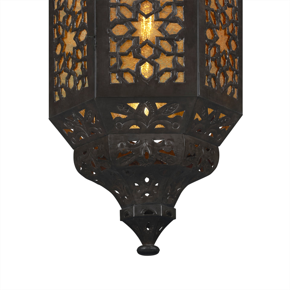 Lámpara Colgante Roble Calado tamaño Grande - Casa-Armida-Store