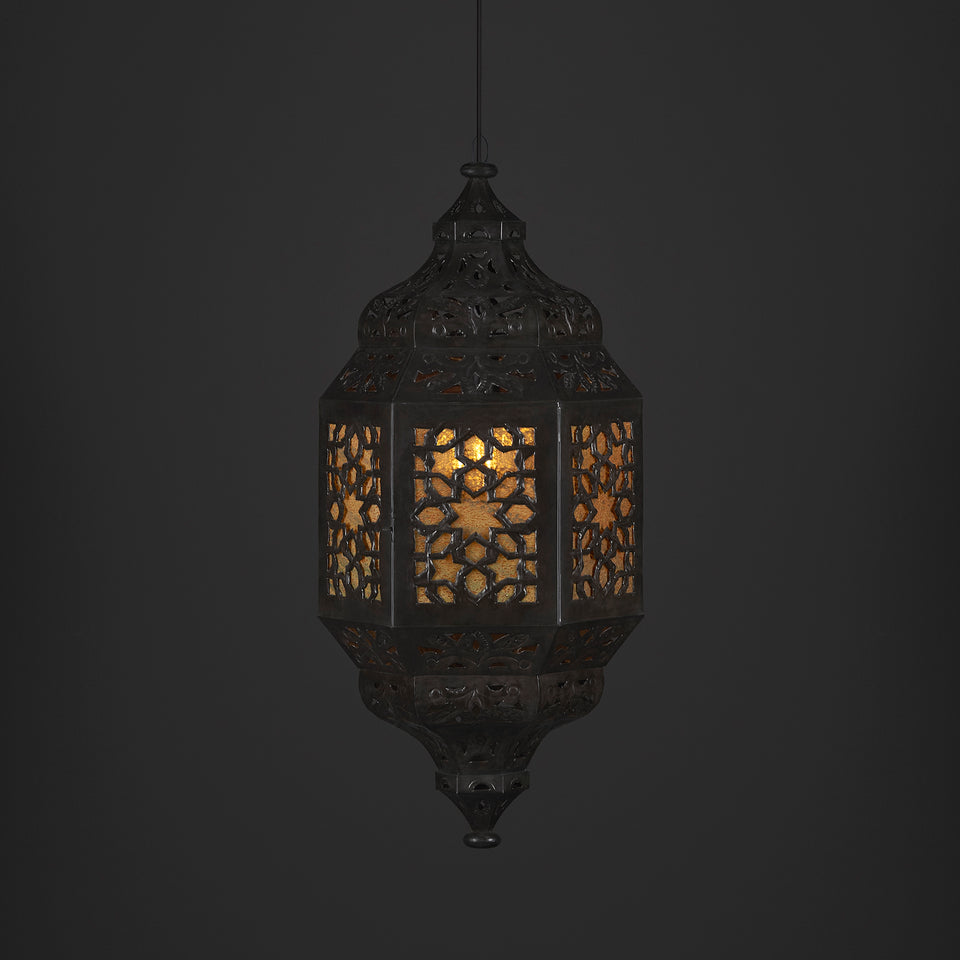 Lámpara Colgante Roble Calado tamaño Grande - Casa-Armida-Store