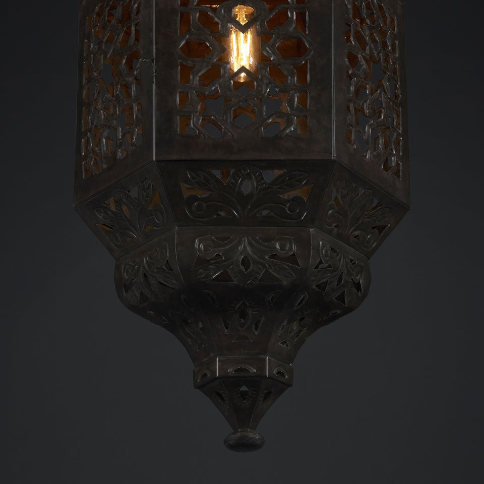 Lámpara Colgante Roble Calado tamaño Grande - Casa-Armida-Store