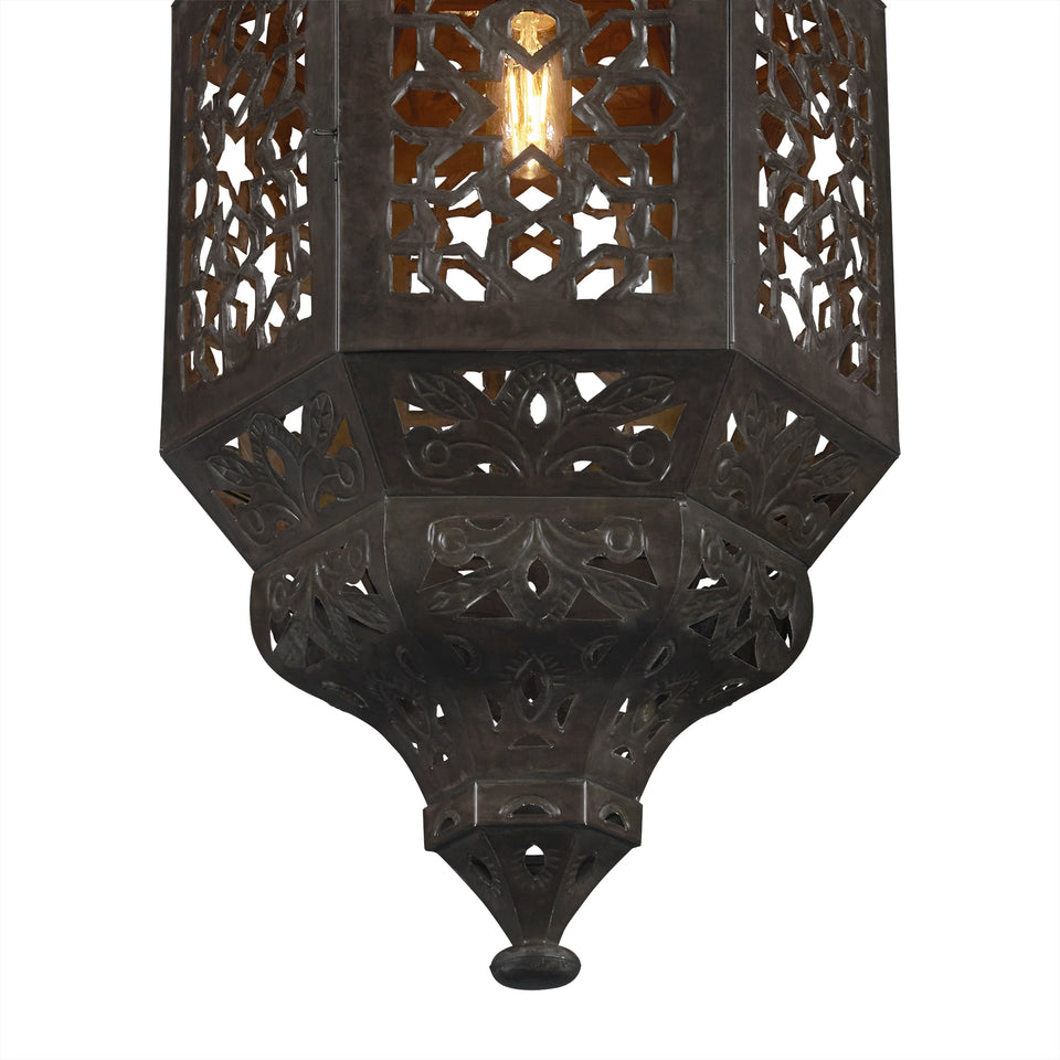 Lámpara Colgante Roble Calado tamaño Grande - Casa-Armida-Store