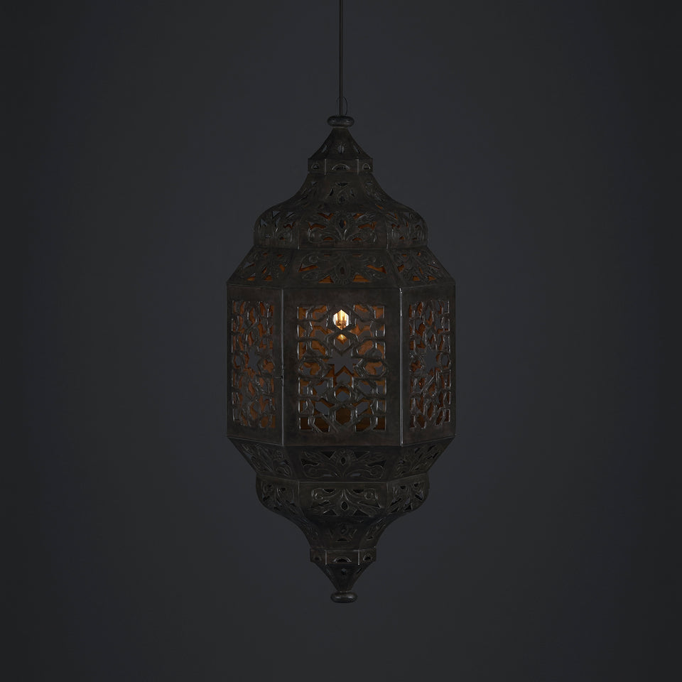 Lámpara Colgante Roble Calado tamaño Grande - Casa-Armida-Store