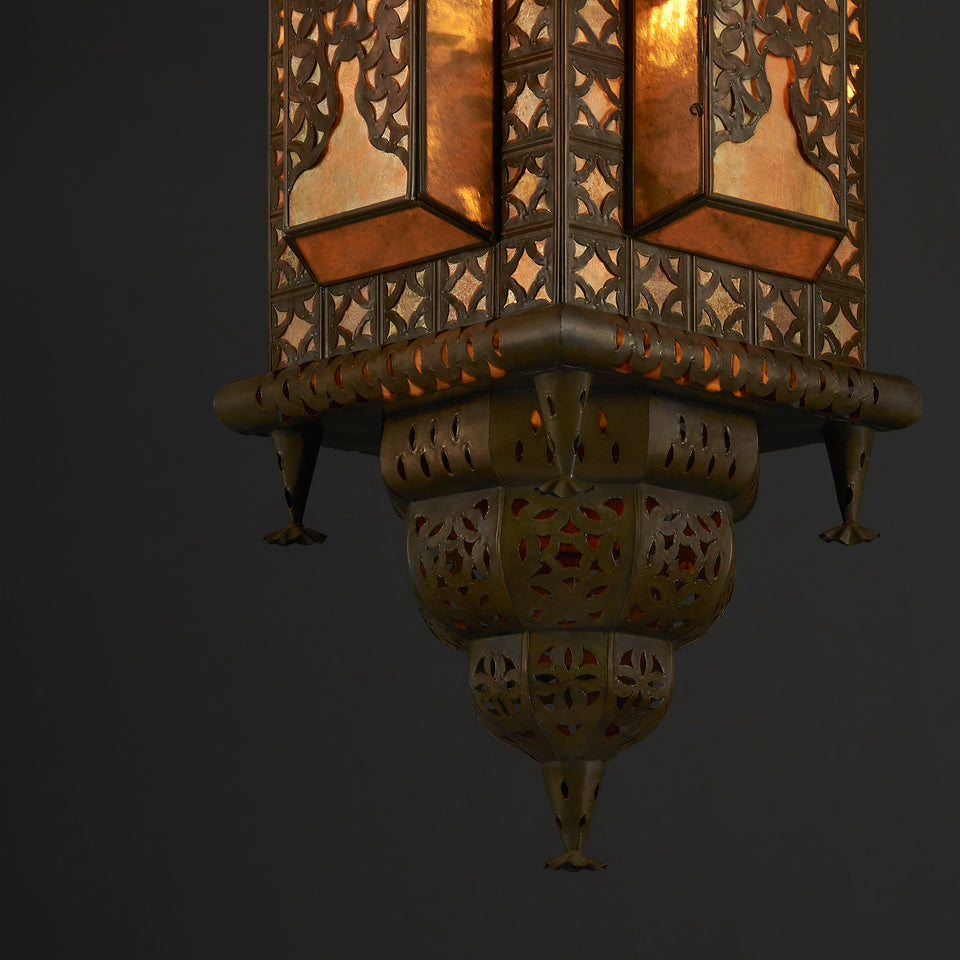 Lámpara Colgante Marroquí Diamante Chico 2 Luces