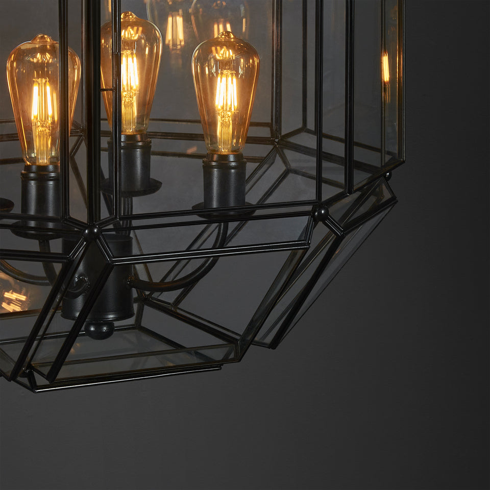 Lámpara Colgante Elisheva Mediana con Corona 4 L