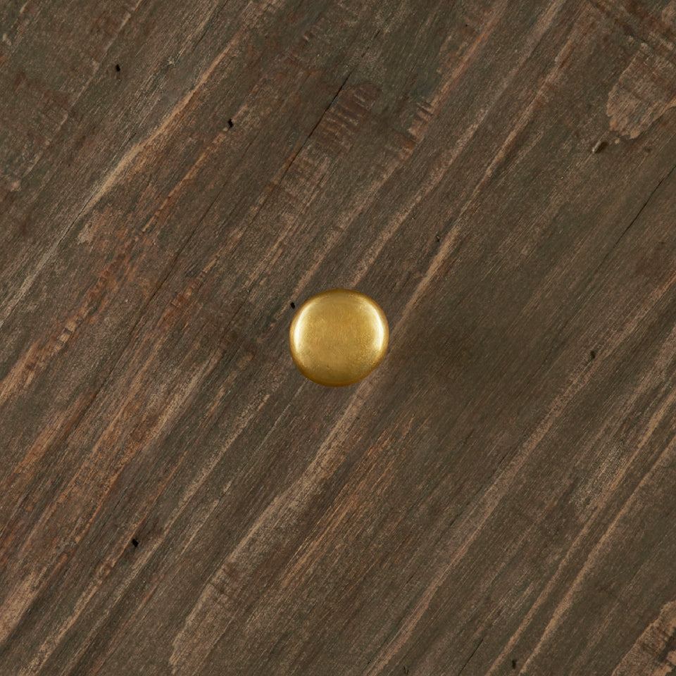 Jaladera Bola Plana Chica en Bronce Brillante
