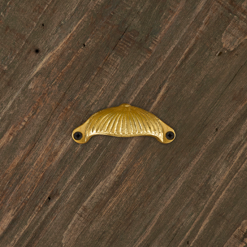 Jaladera Antigua en Bronce Brillante