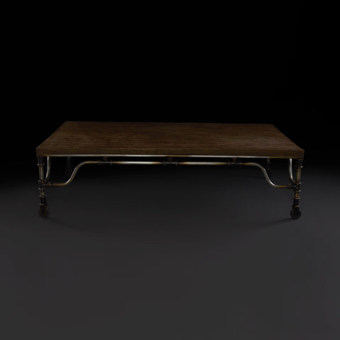 Mesa De Centro Francesa Bistró con Ruedas